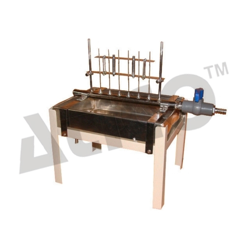 Ampoule Washing Device - Stainless Steel Construction with 6 Brass Nozzles, Tap Connection for External Water Supply