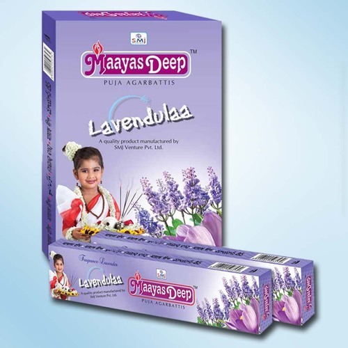 Lavendulaa Agarbatti - Bamboo Incense Sticks, 22cm Length | Eco-friendly, Elegant Scent, Calming Effect, Long Burn Time, Mild Fragrance