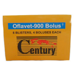 Oflavet 900 Bolus का उपयोग जानवरों में बैक्टीリアल संक्रमणों के इलाज के लिए किया जाता है। यह एक शक्तिशाली एंटीबायोटिक है जो संक्रमण को जल्दी और प्रभावी तरीके से नियंत्रित करने में मदद करता है।