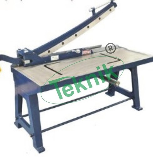 Guillotine Shear - High Carbon Steel Blades, 2.4 mm Non-Ferrous & 1.6 mm Mild Steel Cutting Capacity | Precision Ground, Removable Feed Tray and Handle, Open Back Design for Any Length Sheet