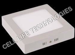 LED Surface Panel - Plastic, Square Shape, White Color, 220V Input Voltage | Compact Design, Easy to Fit, Accurate Dimensions