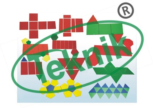 Polyhedron and Their Nets Acrylic - Set of 11, Mathematical Equipment for Enhanced Learning and Visual Representation