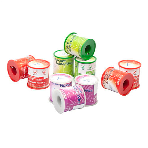 Flux Cored Solder Wires - Rosin, No-Clean, Urea Core | Mildly Activated, Multicolor, Various Compositions (10 to 22SWG)