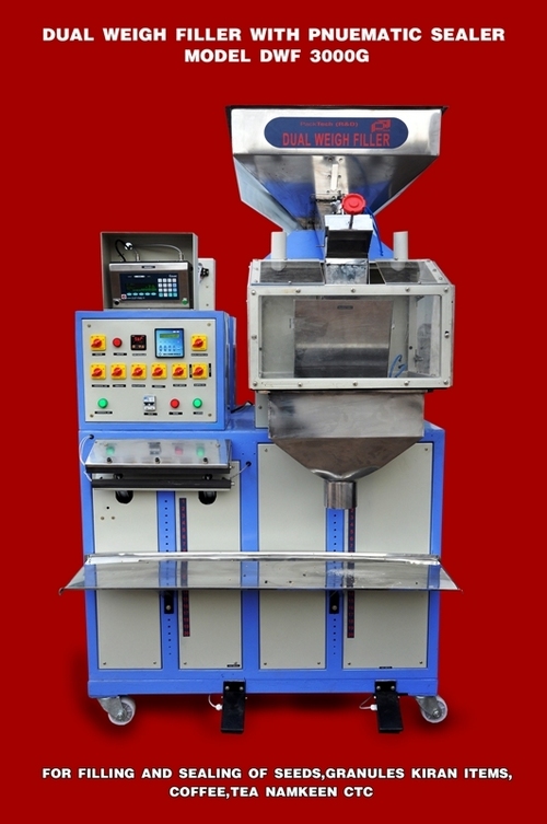 DUAL LINE WEIGH FILLER with SEALING UNIT