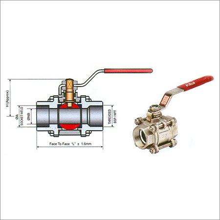Three Piece Ball Valve