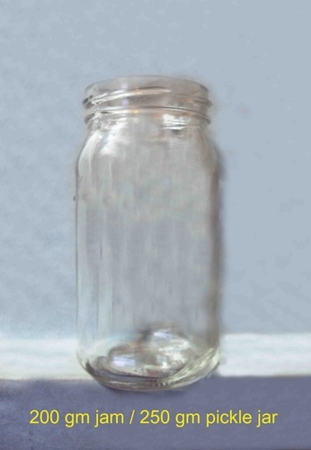 Glass Jar - Transparent Glass | Round Shape, Height 25.4 - 76.2 mm, Easy Open End for Beverage, Chemical, Oil, Pharmaceutical Use