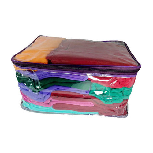 PVC Shopping Bags - Laminated Material, Soft Hardness, Clear Color | Reusable, Biodegradable, Transparent Design with Zipper Closure