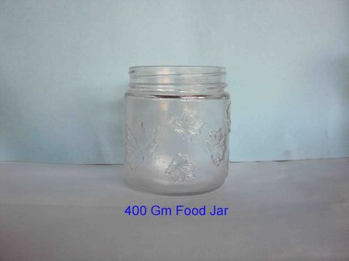 Namkeen Glass Jar - Glass Material, 400 gm Size, Transparent Color | Round Shape, Easy Open End Sealing