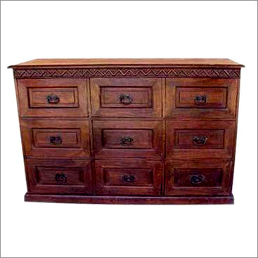 Wooden Cabinet with Multiple Drawers