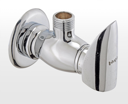 Angle Cock - Stainless Steel, Oval Shape | Premium Bath Hardware Set for Bathroom Connections