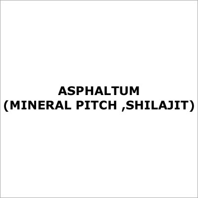 ऐस्पाल्टम (खनिज pitch, शिलाजीत)