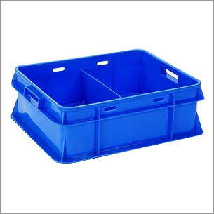 Dairy Plastic Crates - Premium Quality Plastic, 471x378x149 mm & 471x378x168 mm Sizes, Blue Color, Lightweight 200-5000 Grams