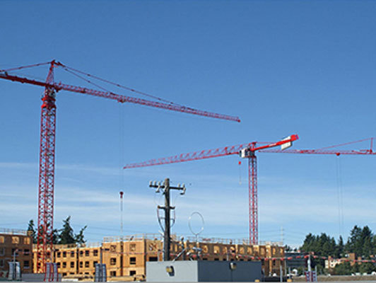 External Tower Cranes - Steel, High Load Capacity, Long Boom Length, Fixed Mobility, Electric Powered | Efficient Handling, Engineered For Load Bearing