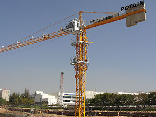 External Tower Cranes - Steel, High Load Capacity, Long Boom Length, Fixed Mobility, Electric Powered | Efficient Handling, Engineered For Load Bearing