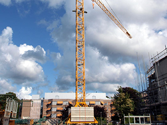 External Tower Cranes - Steel, High Load Capacity, Long Boom Length, Fixed Mobility, Electric Powered | Efficient Handling, Engineered For Load Bearing