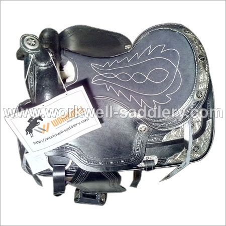 Genuine Leather Western Saddle