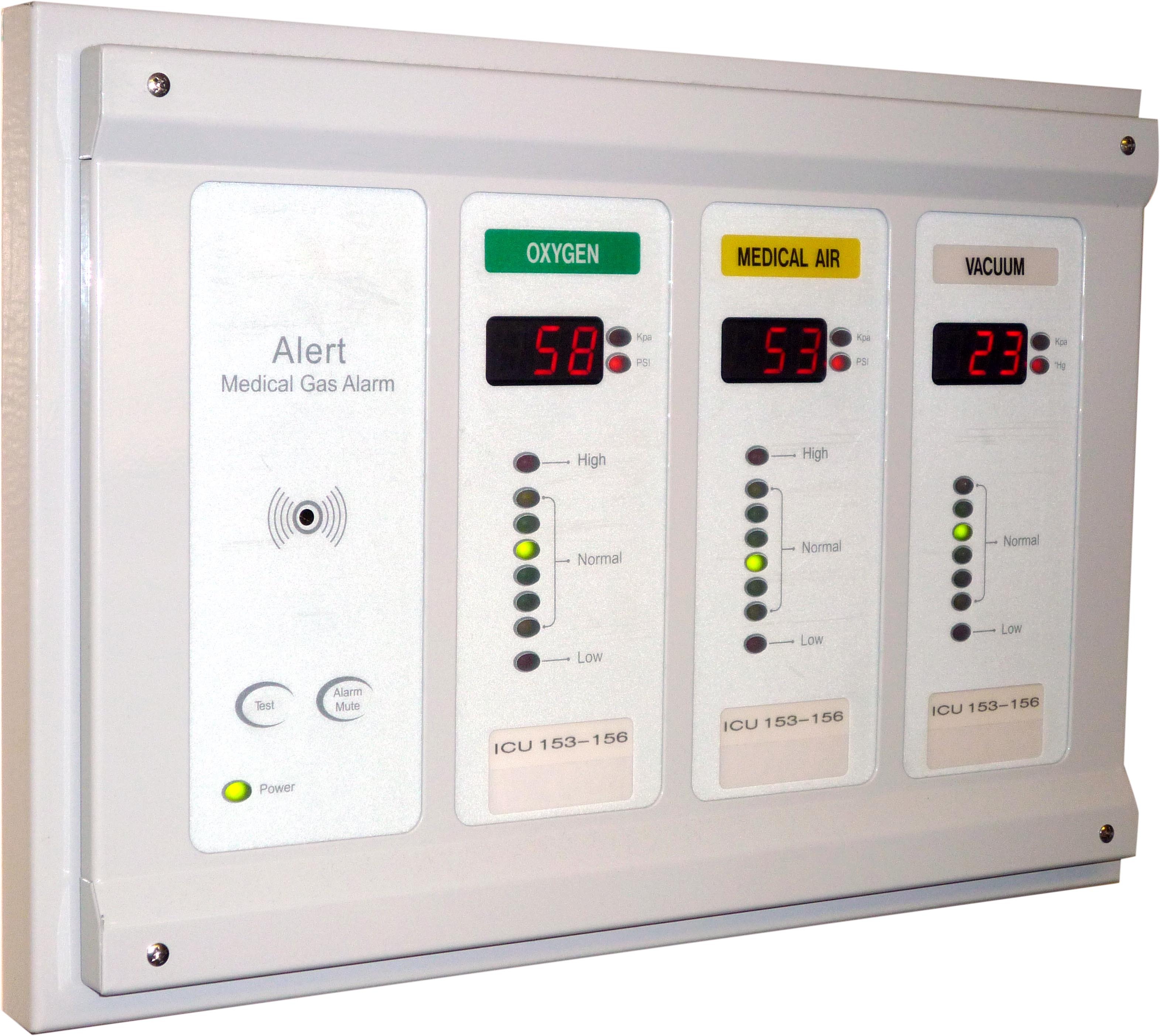 Medical Equipment Area Line Pressure Alarm