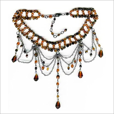 Handmade Beaded Fashion Necklace Gender: Children