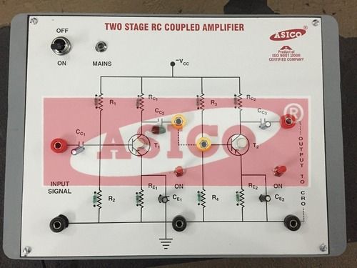 टू स्टेज आरसी कपल्ड ट्रांजिस्टर एम्पलीफायर