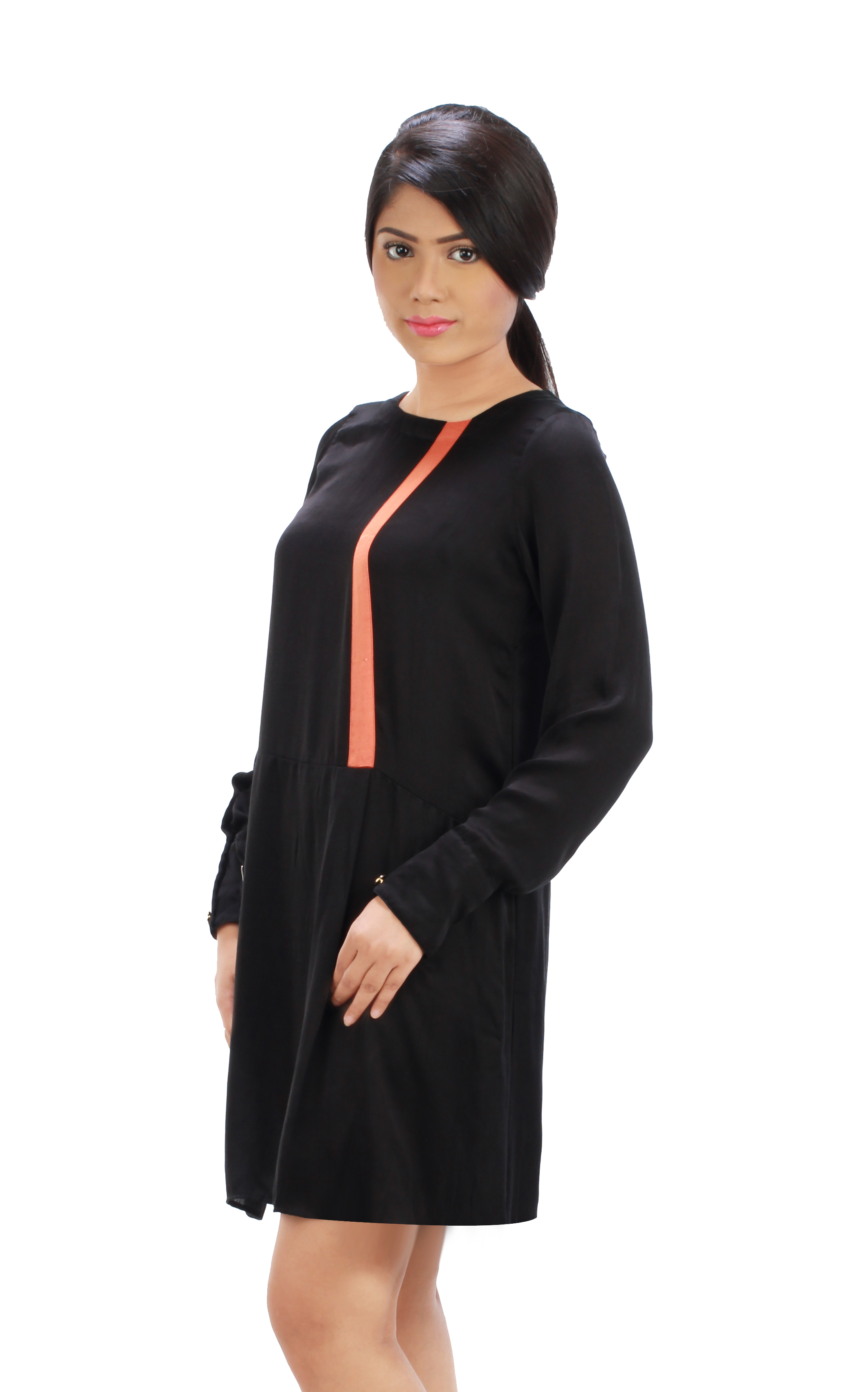 Orange Panel Dress