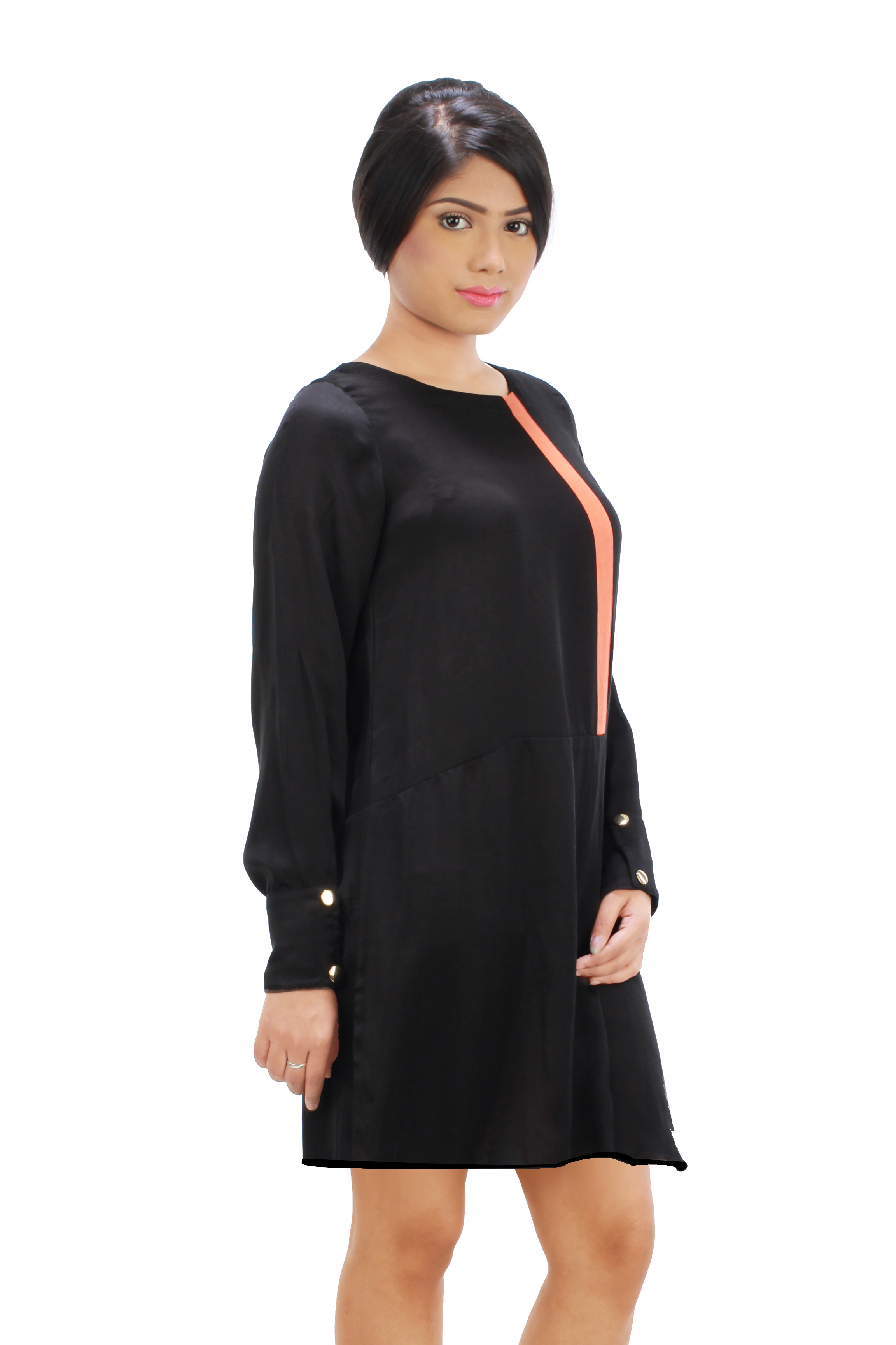 Orange Panel Dress