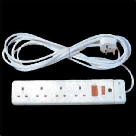 4 Way, 13 AMP with Cable & Top Plug