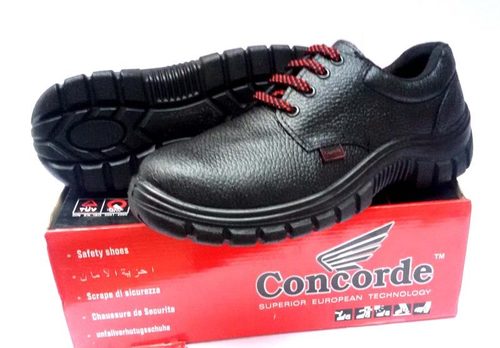 Safety Shoe - Genuine Leather Upper, PU Sole, Steel Toe Cap 200 Joule | CE Approved for Industrial Workplace Protection, Variable Sizes