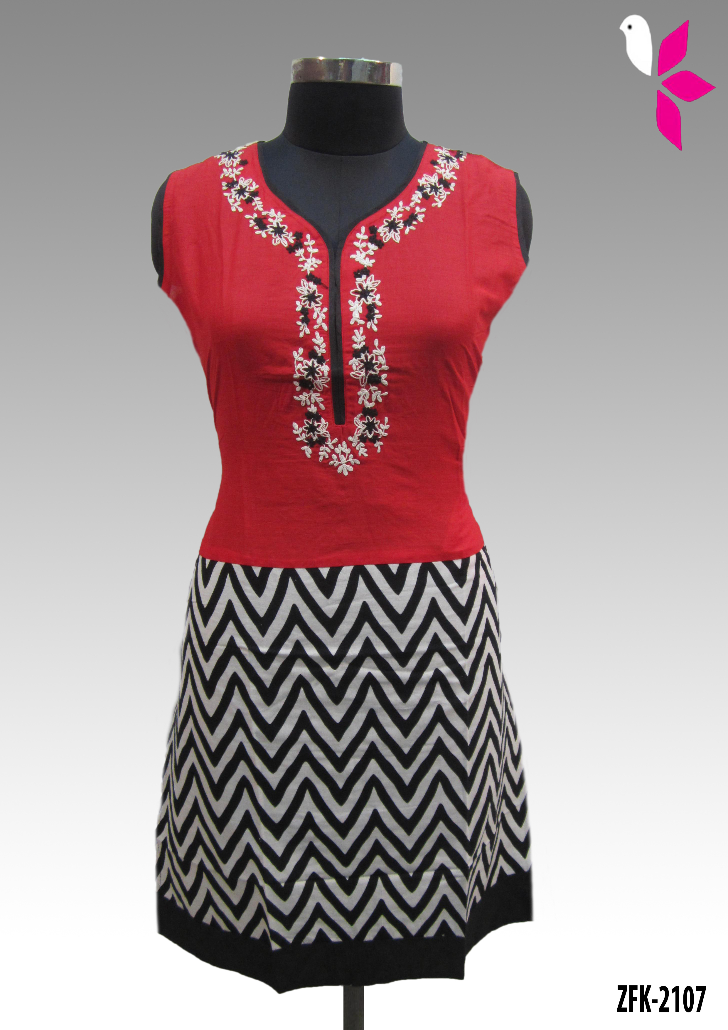 Cotton Embroidered Kurti