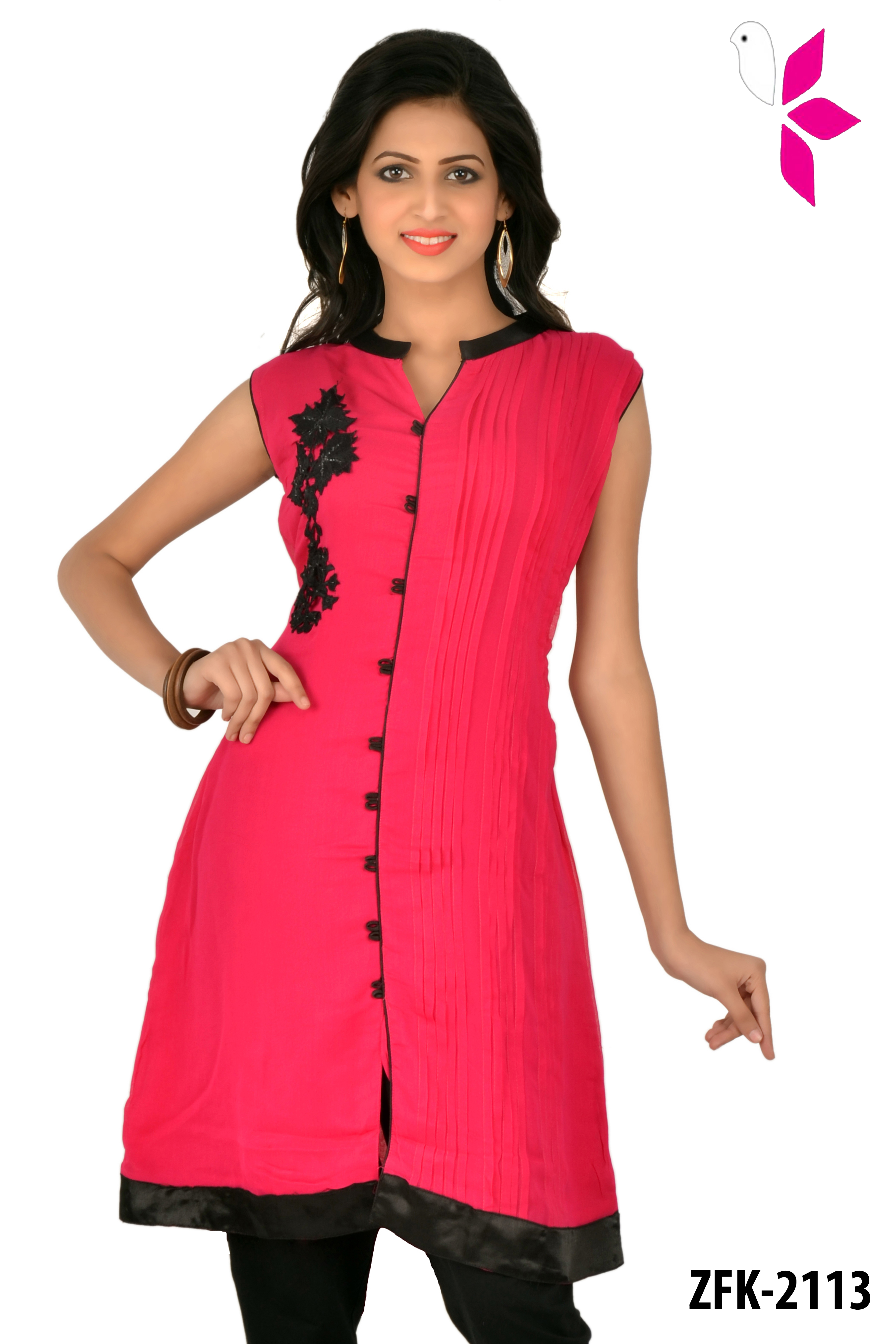 Georgette Embroidered Kurti