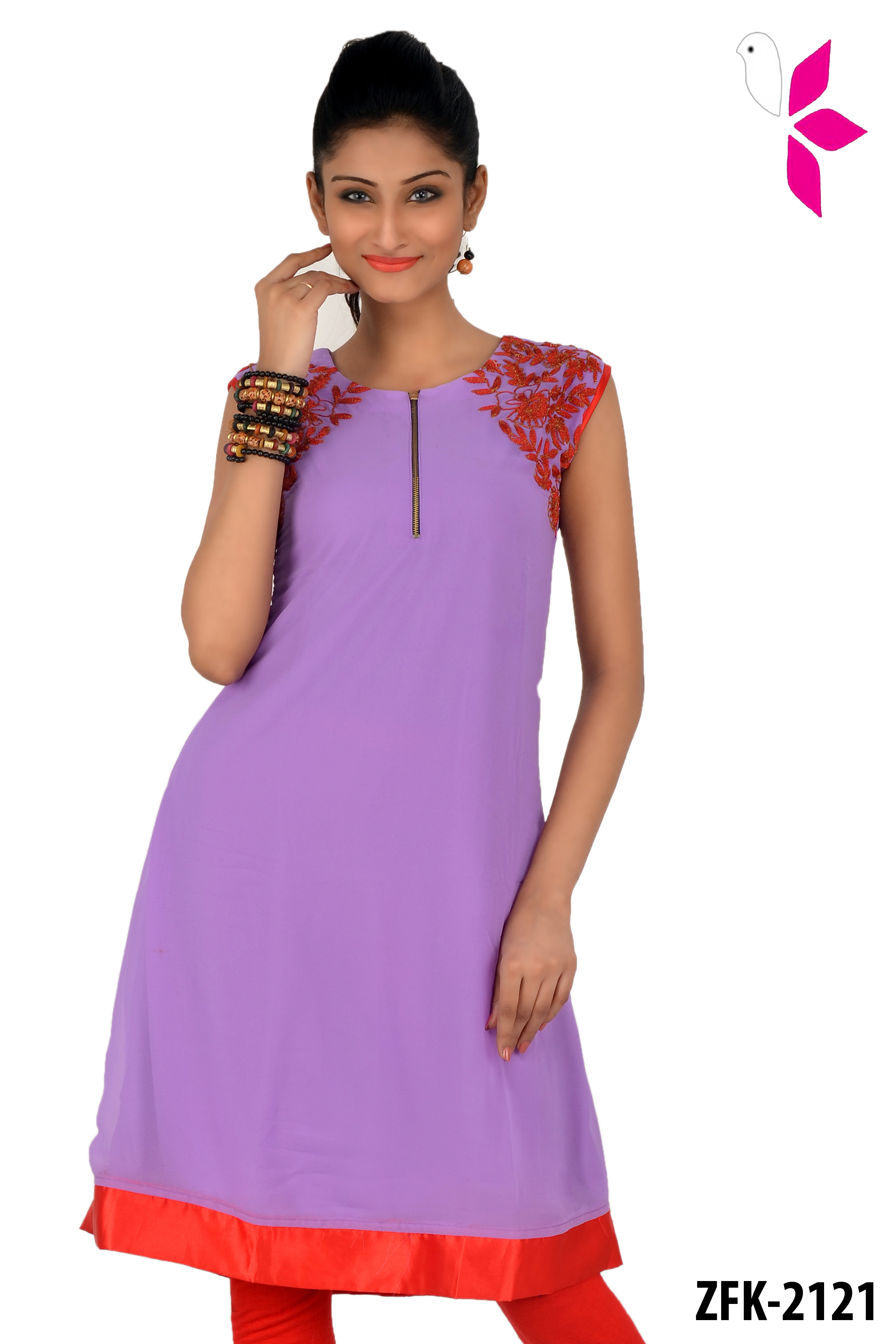 Georgette Embroidered Kurti