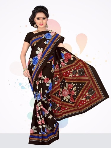 प्रिंटेड कॉटन साड़ी