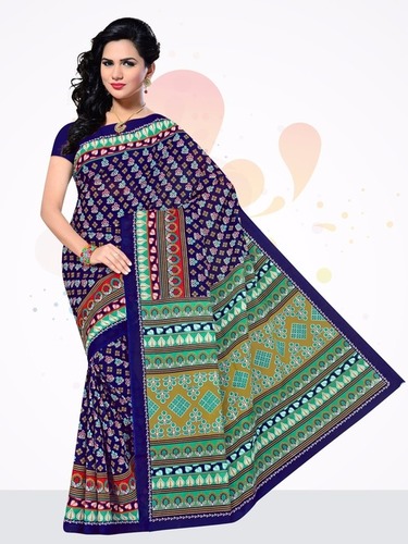 मल्टीकलर न्यू कैटलॉग कॉटन साड़ी