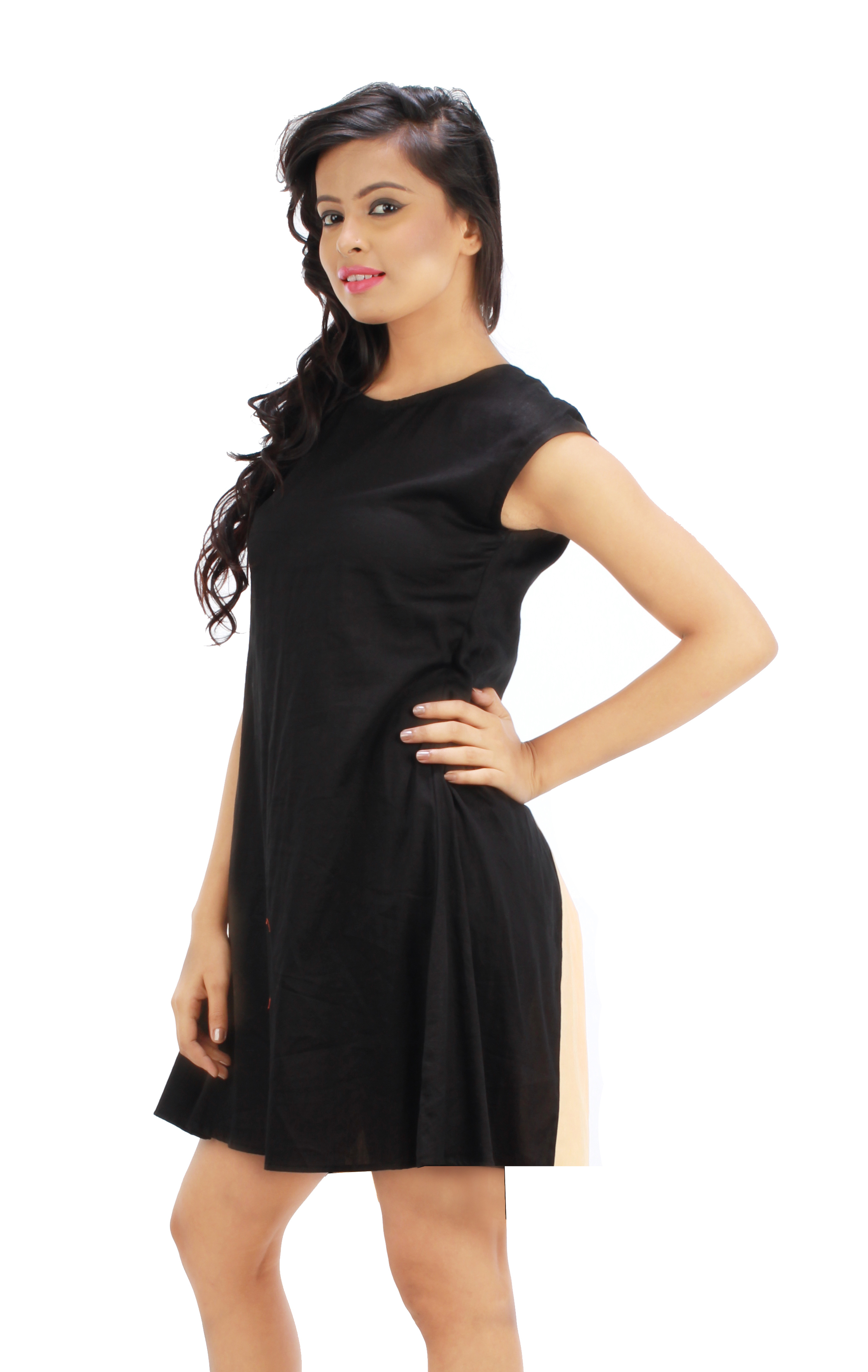 A-line Split Back Dress