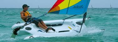Hobie Bravo - Rotomolded Polyethylene, 1.35m Beam, 181kg Capacity | Easy Sailing, Stable Platform, Lightweight, Portable