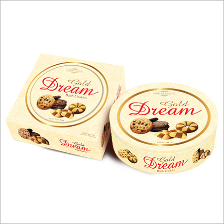 गोल्ड ड्रीम कुकीज टिन बॉक्स