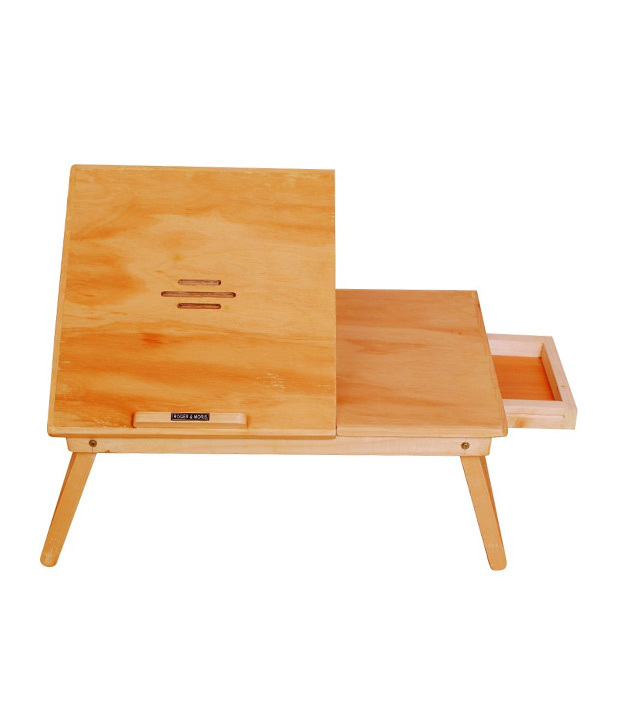 Laptop Table With Slots & Drawer