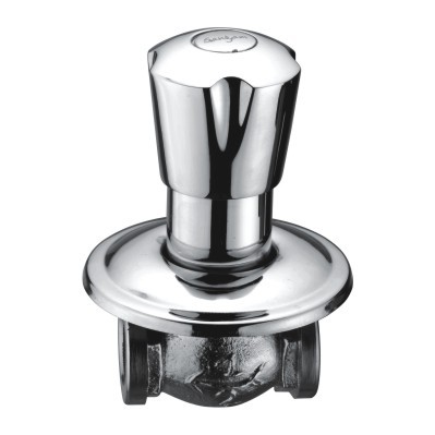 Brass Concealed Tap - Stainless Steel, Standard Size, Wall Mounted Design - Round Shape with Enhanced Durability