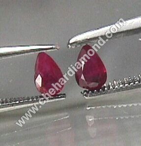 N.Ruby नाशपाती आकार का रत्न