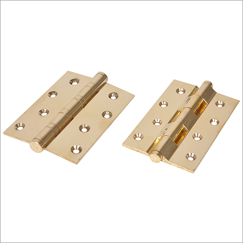 Brass Hinges - 5.5mm Thickness, Polished Golden Finish | Easy Installation, Corrosion Resistant, Superior Quality