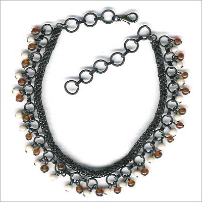 Handmade Beaded Fancy Designer Brass Anklets - Copper Alloy, 60 mm Size, Multi-Stone Adornments | Elegant Look, Handmade with Eye-Catching Colors and Fine Finishing