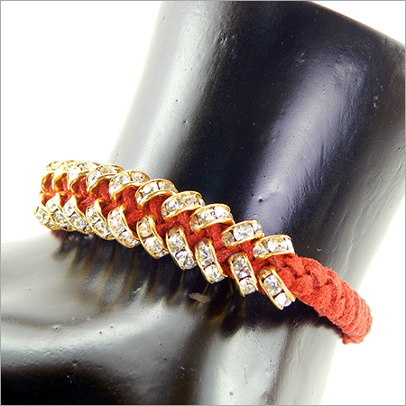 Handmade Beaded Rhinestone Vintage Fashion Bracelet Diameter: 65 Millimeter (Mm)