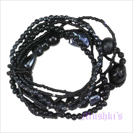 हैंडमेड डिज़ाइनर बीडेड स्ट्रेच ब्रेसलेट लिंग: बच्चे