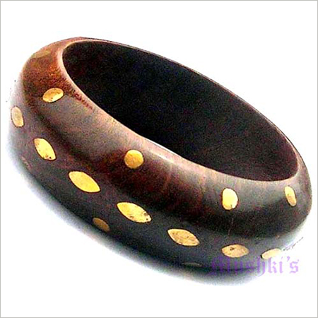 Handcrafted Antique Fashion Wooden Bangles Diameter: 65 Millimeter (Mm)