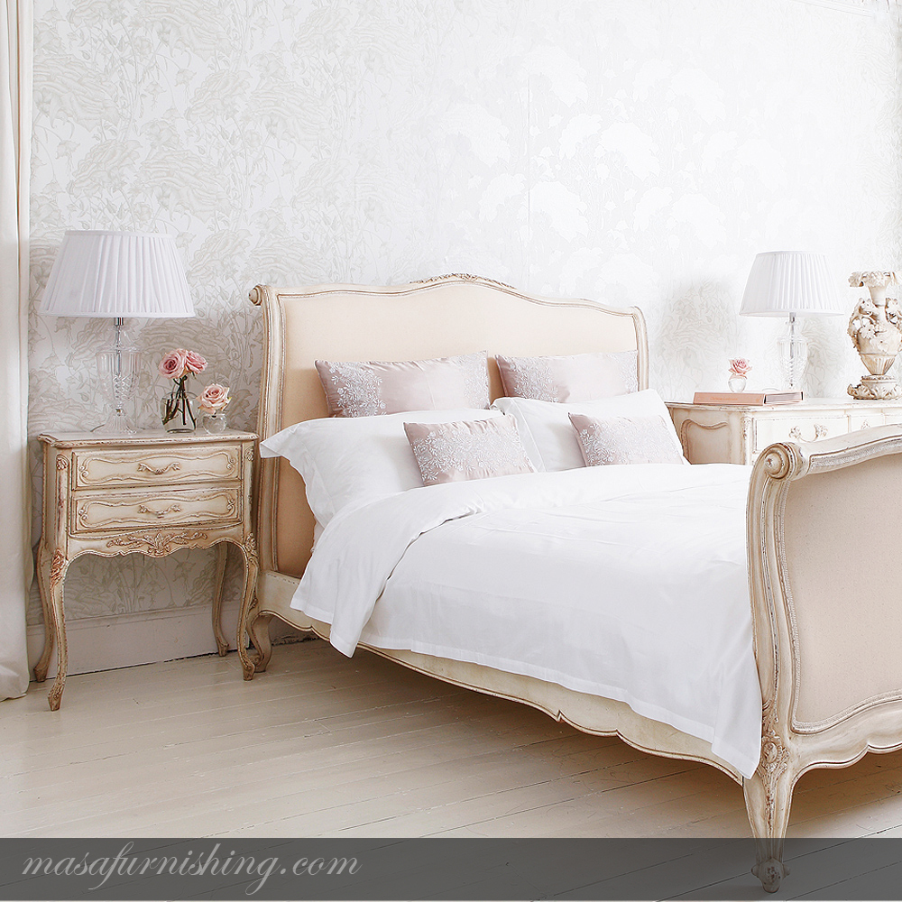 French Upholstered Bed