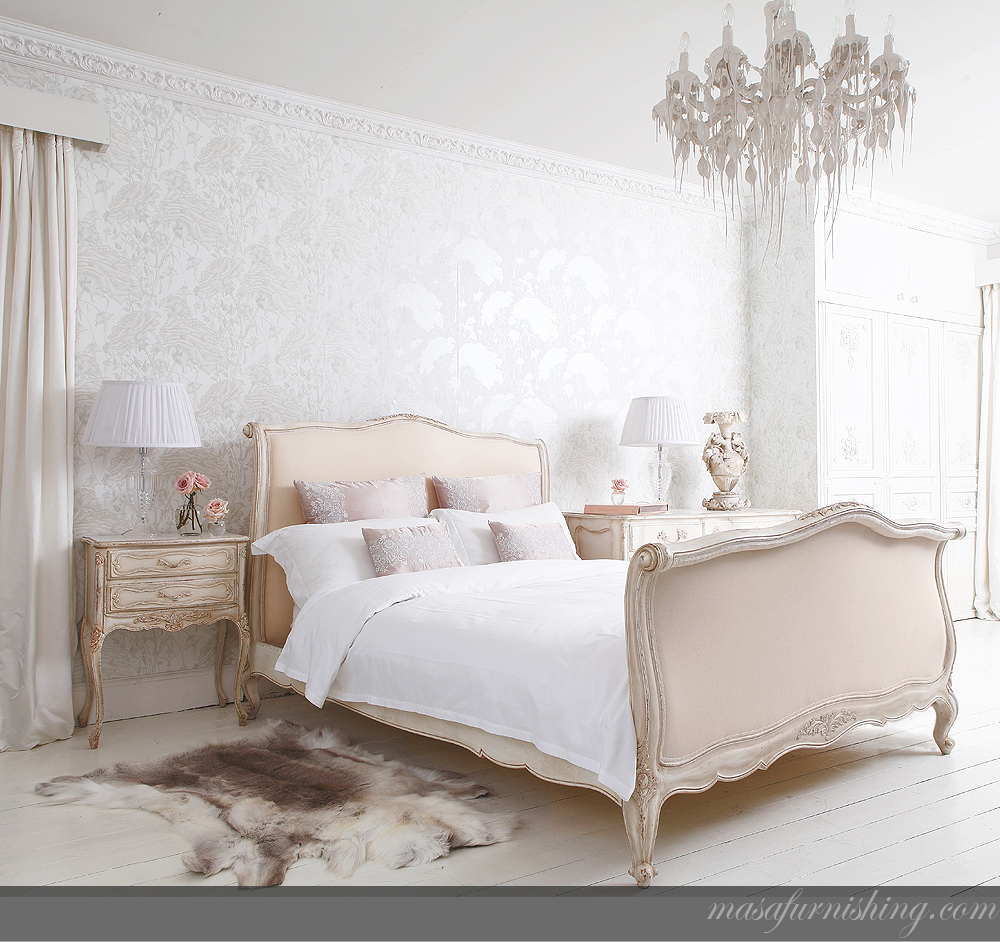 French Upholstered Bed