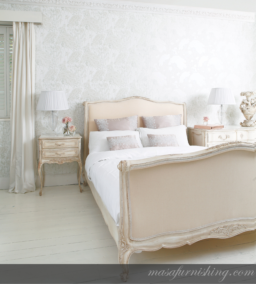 French Upholstered Bed