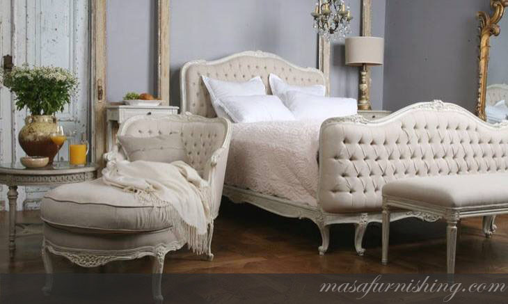 Provincial Charm Tufted Bed