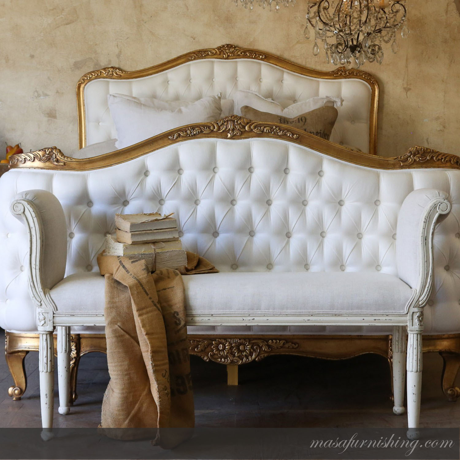 Provincial Charm Tufted Bed