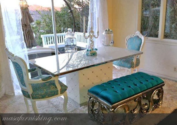 French Le Rococo Dining Table Set