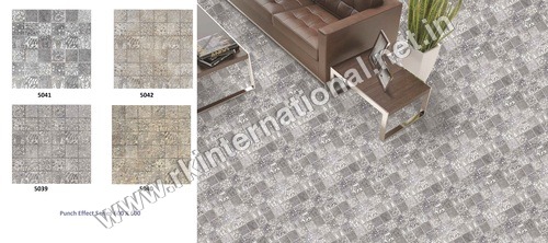 600 X 600 रस्टिक पंच सीरीज पत्थर टाइल्स